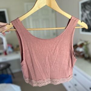 Lace H&M Cropped Tank